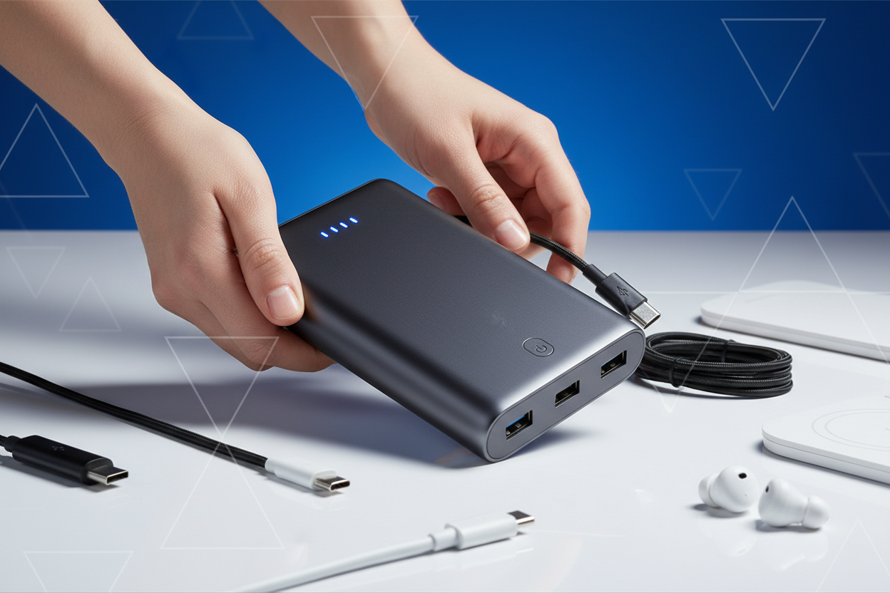 Portable charging, steady & safe.