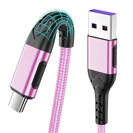 2Pack 3ft Braided USB C to USB C Fast Charging Cable