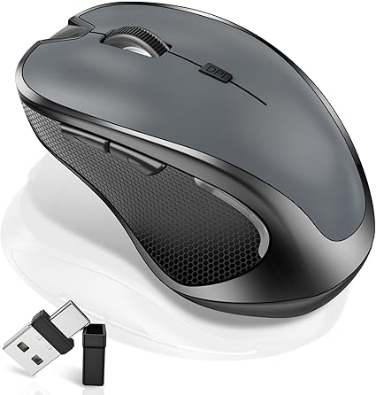 Wireless Bluetooth Silent Mouse with Jiggler Dual Mode Bluetooth