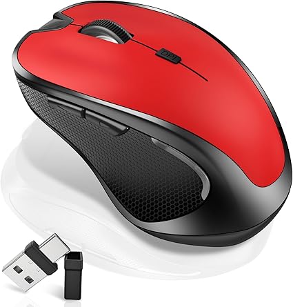 Wireless Bluetooth Silent Mouse with Jiggler Dual Mode Bluetooth