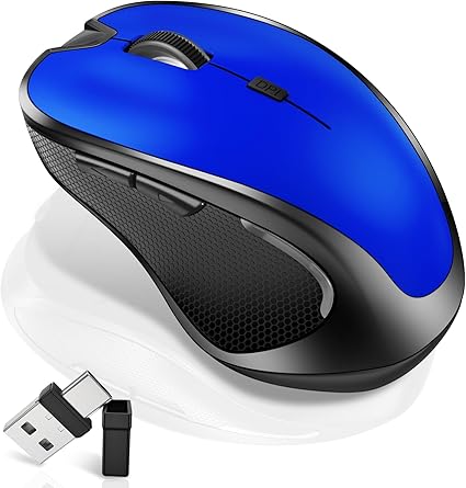 Wireless Bluetooth Silent Mouse with Jiggler Dual Mode Bluetooth