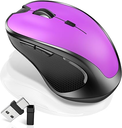 Wireless Bluetooth Silent Mouse with Jiggler Dual Mode Bluetooth