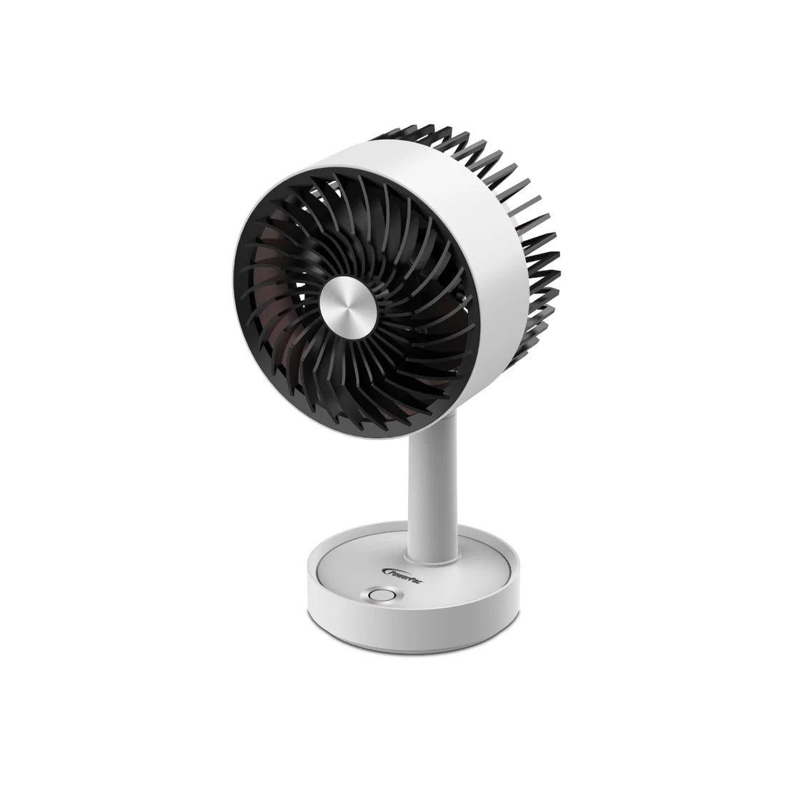 5" Rechargeable 3 Speed LED Light Adjustable Tilt  Desk Fan